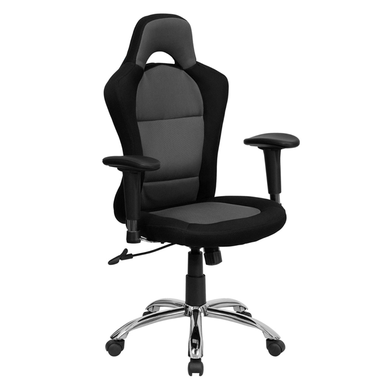 white bucket office chair