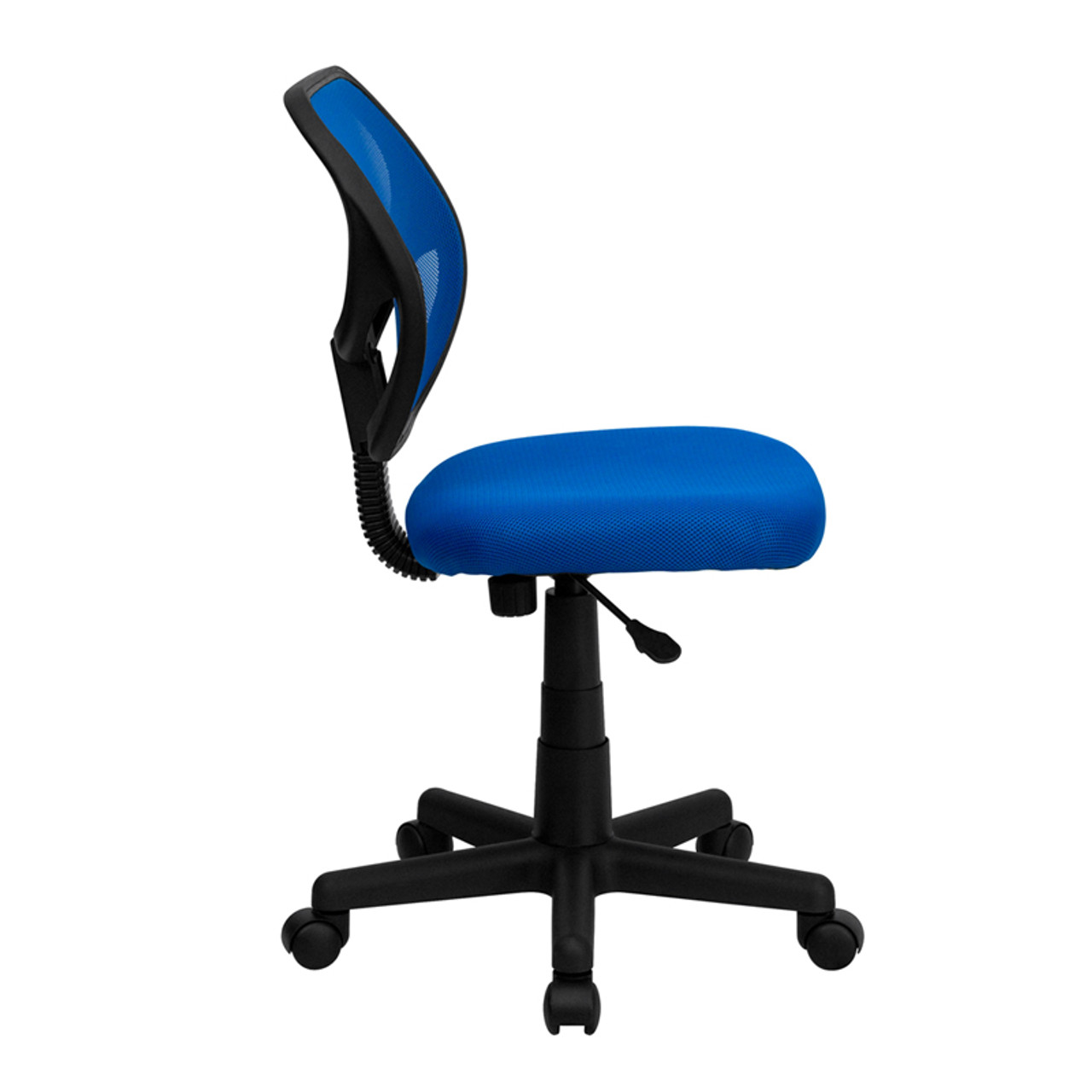 Mid-Back Blue Mesh Task Chair and Computer Chair , #FF-0041-14