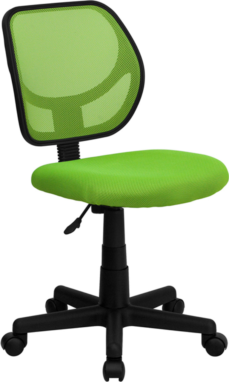 Mid-Back Green Mesh Task Chair and Computer Chair , #FF-0043-14