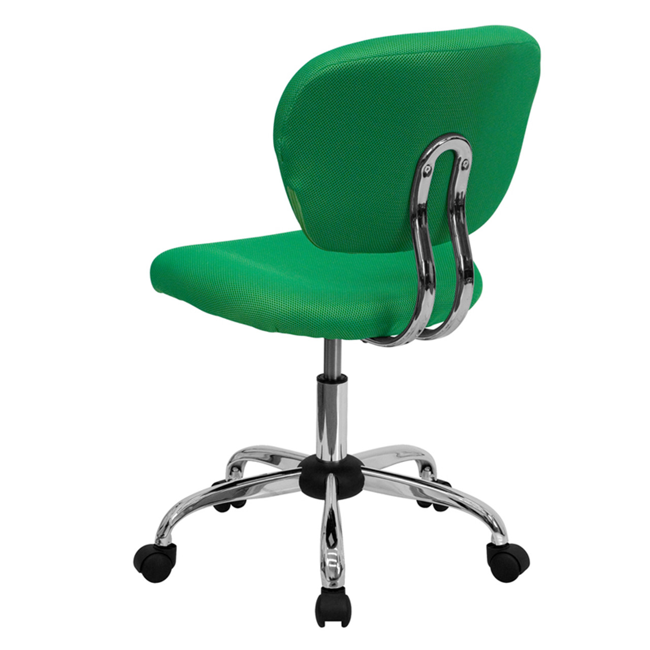 Mid-Back Bright Green Mesh Task Chair with Chrome Base , #FF-0130-14