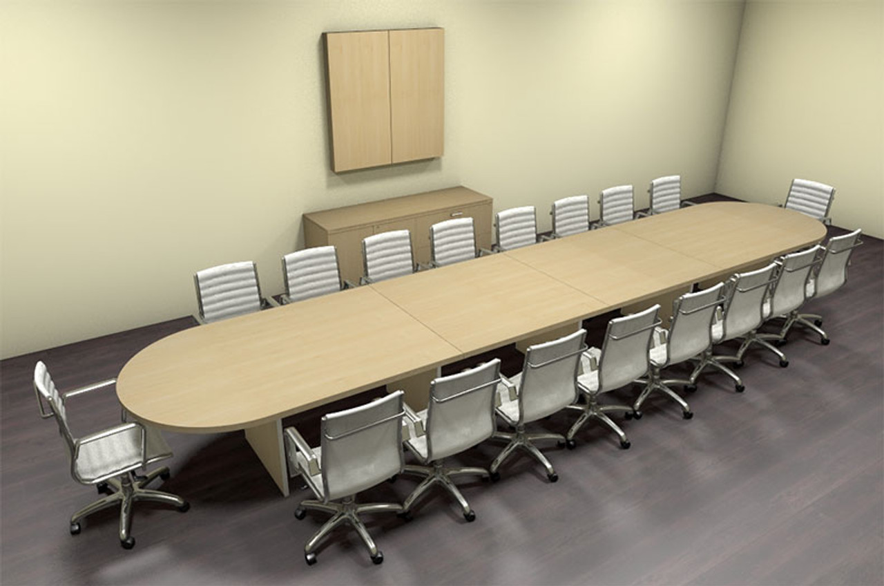 Modern Racetrack 20' Feet Conference Table, #CH-AMB-C2