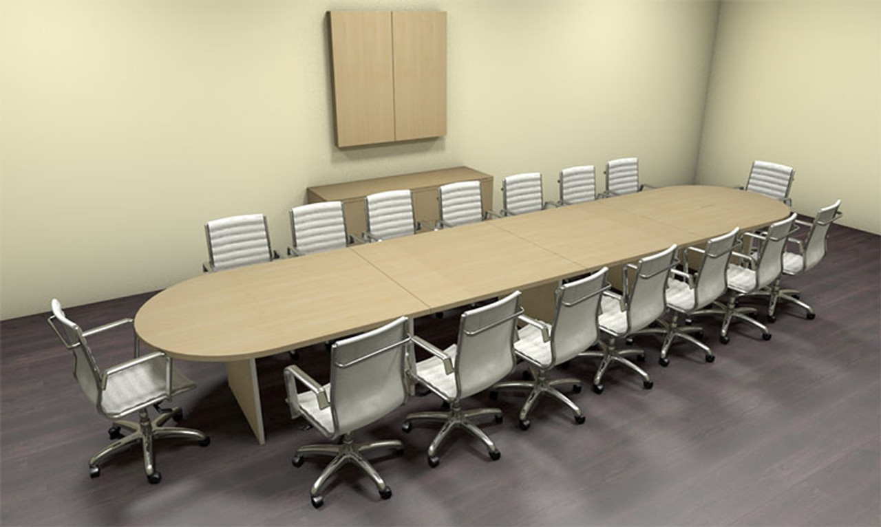 Modern Racetrack 18' Feet Conference Table, #CH-AMB-C7