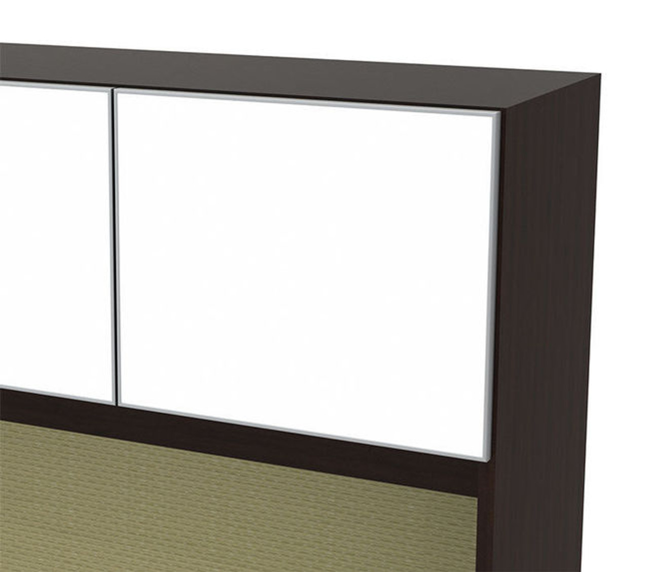 3pc Rectangular Glass Door Modern Executive Office Desk Set, #CH-VER-D2