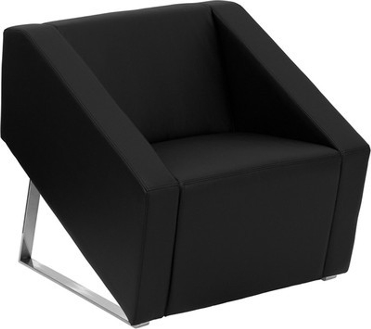 1pc Modern Leather Office Reception Sofa Chair, FF-0481-12