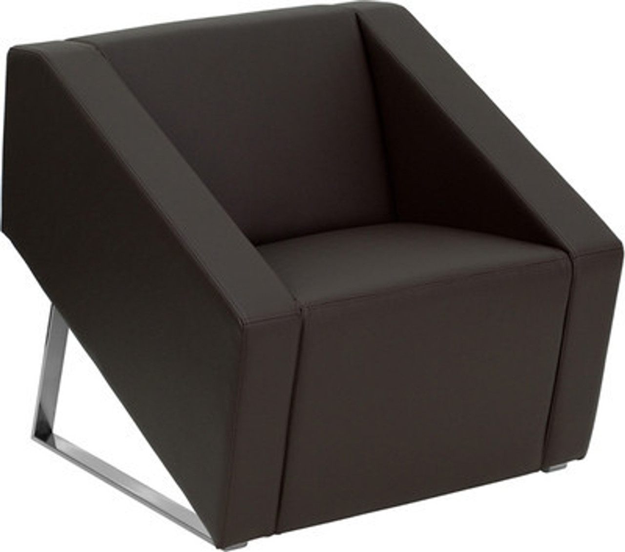 1pc Modern Leather Office Reception Sofa Chair, FF-0482-12