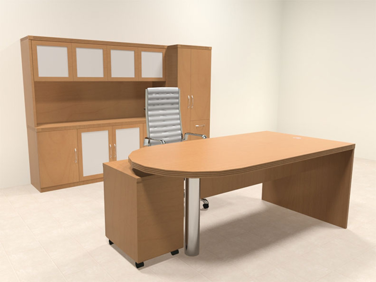 5pc Modern Contemporary Executive Office Desk Set, #RO-ABD-D31