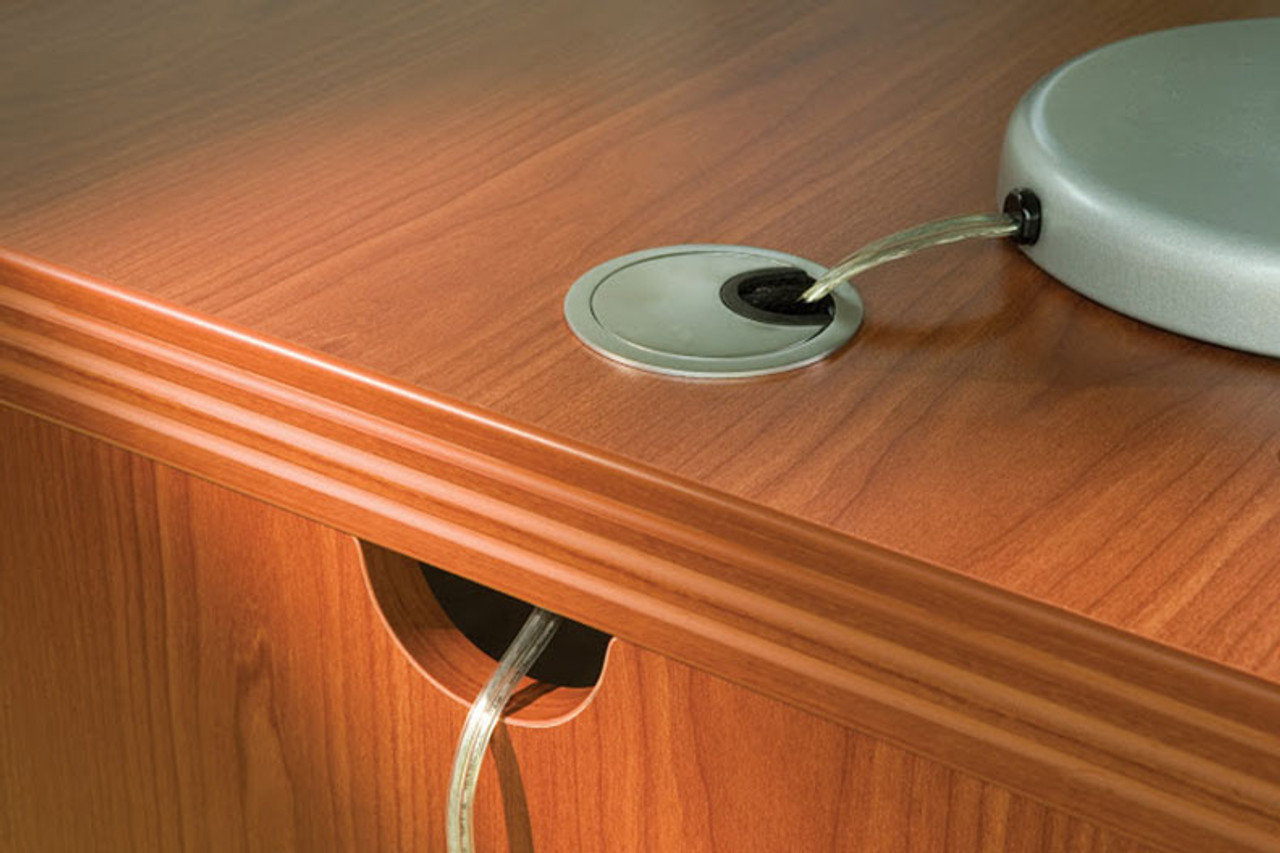 6pc Modern Contemporary U Shaped Executive Office Desk Set, #RO-ABD-U22