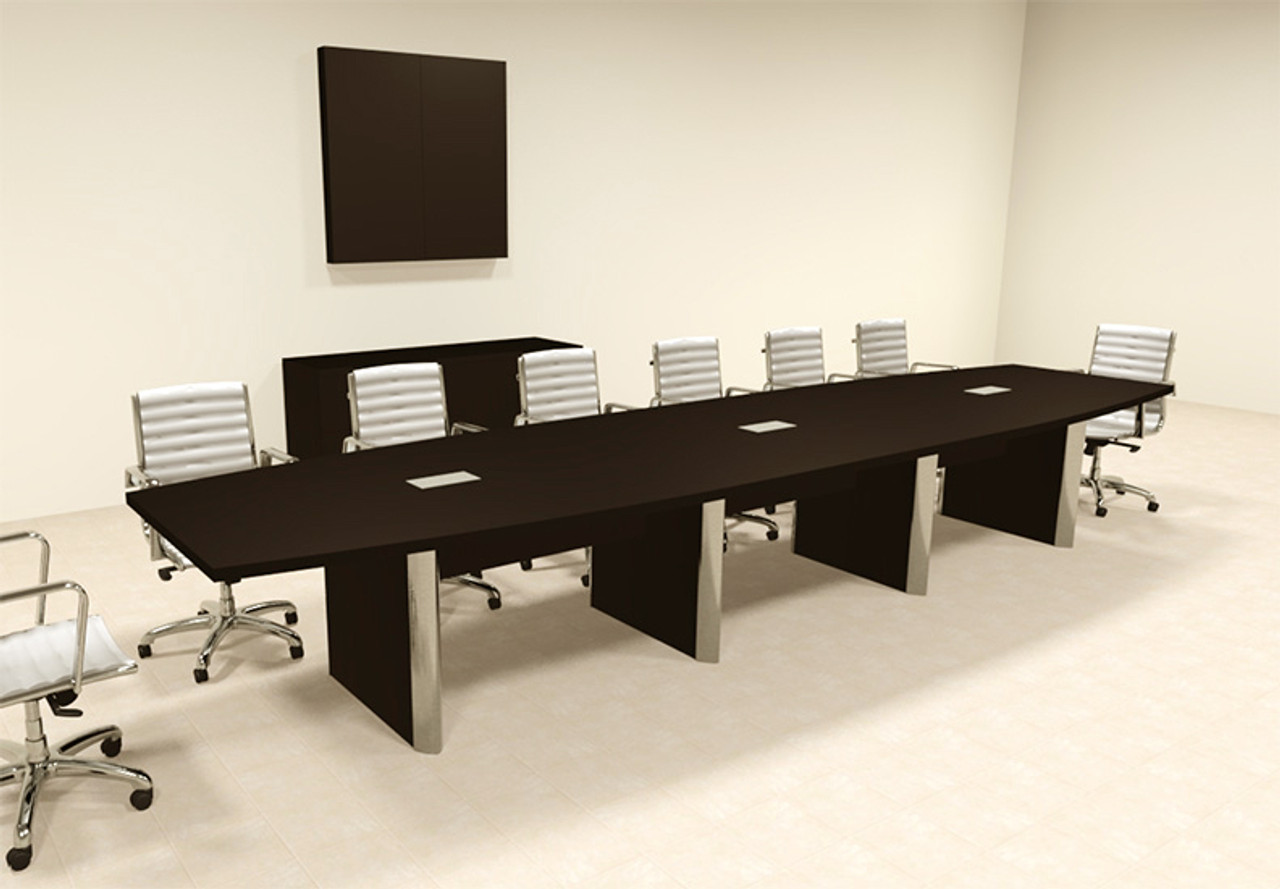 Modern Boat Shaped 16' Feet Conference Table, #OF-CON-CP20