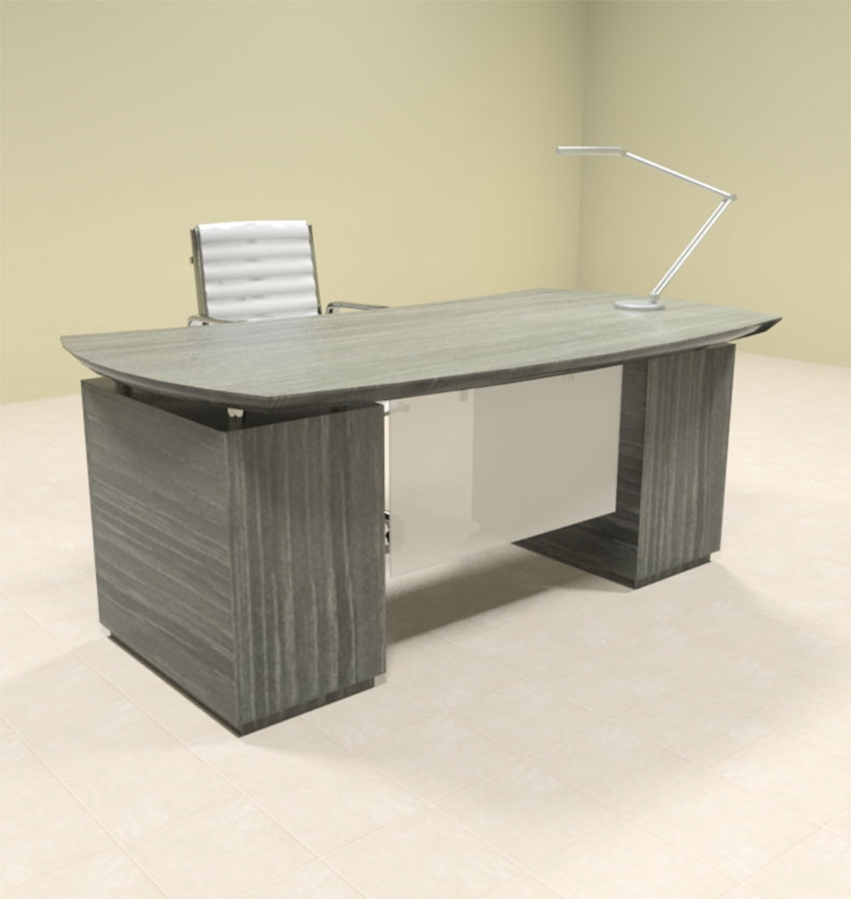 3pc Modern Contemporary Executive Office Desk, #MT-STE-D1