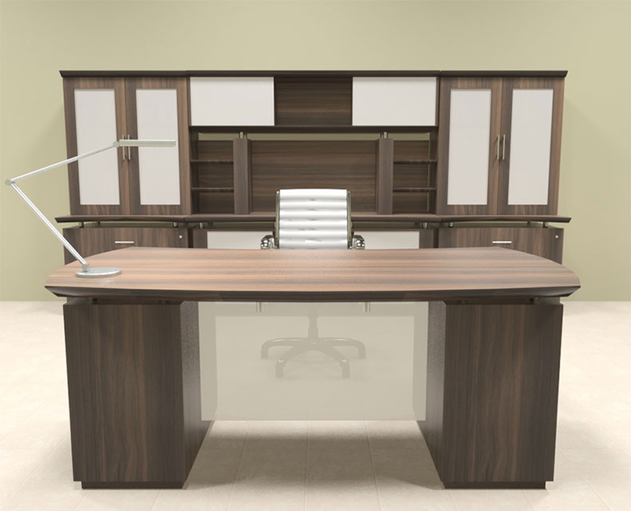 7pc Modern Contemporary Executive Office Desk Set, #MT-STE-D14