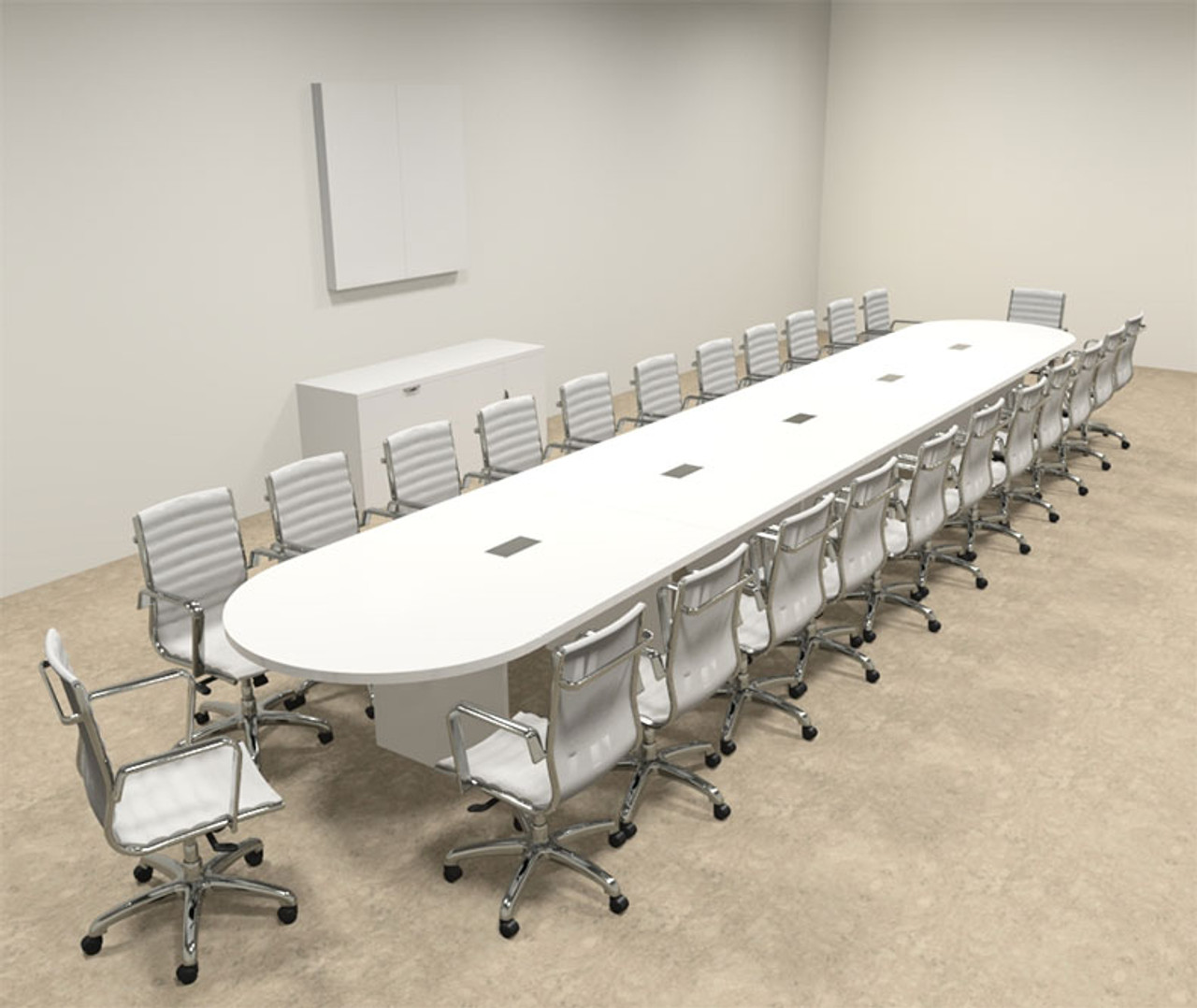 Modern Racetrack 24' Feet Conference Table, #OF-CON-C118