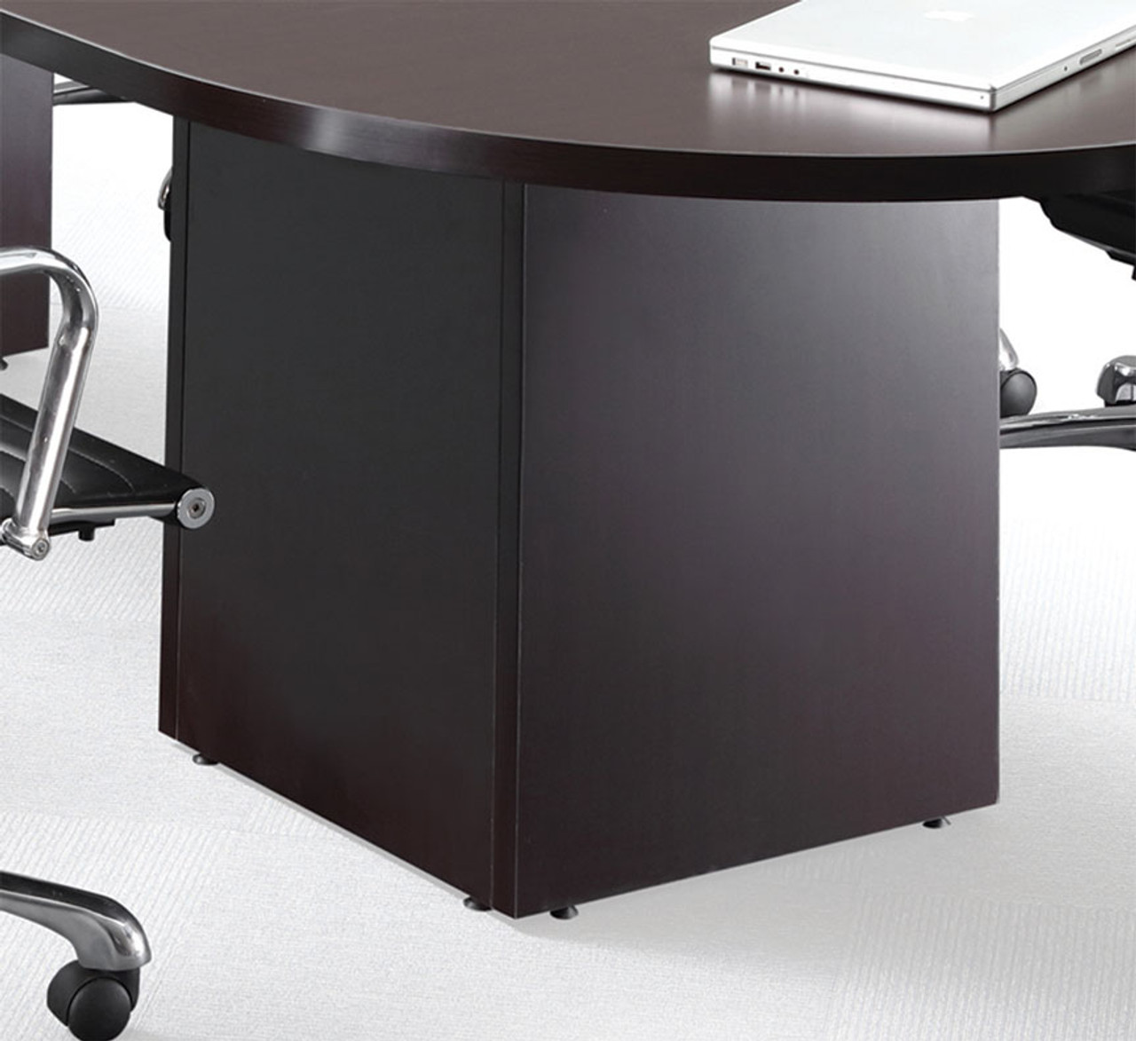 Modern Racetrack Cube Leg 12' Feet Conference Table, #OF-CON-CQ13