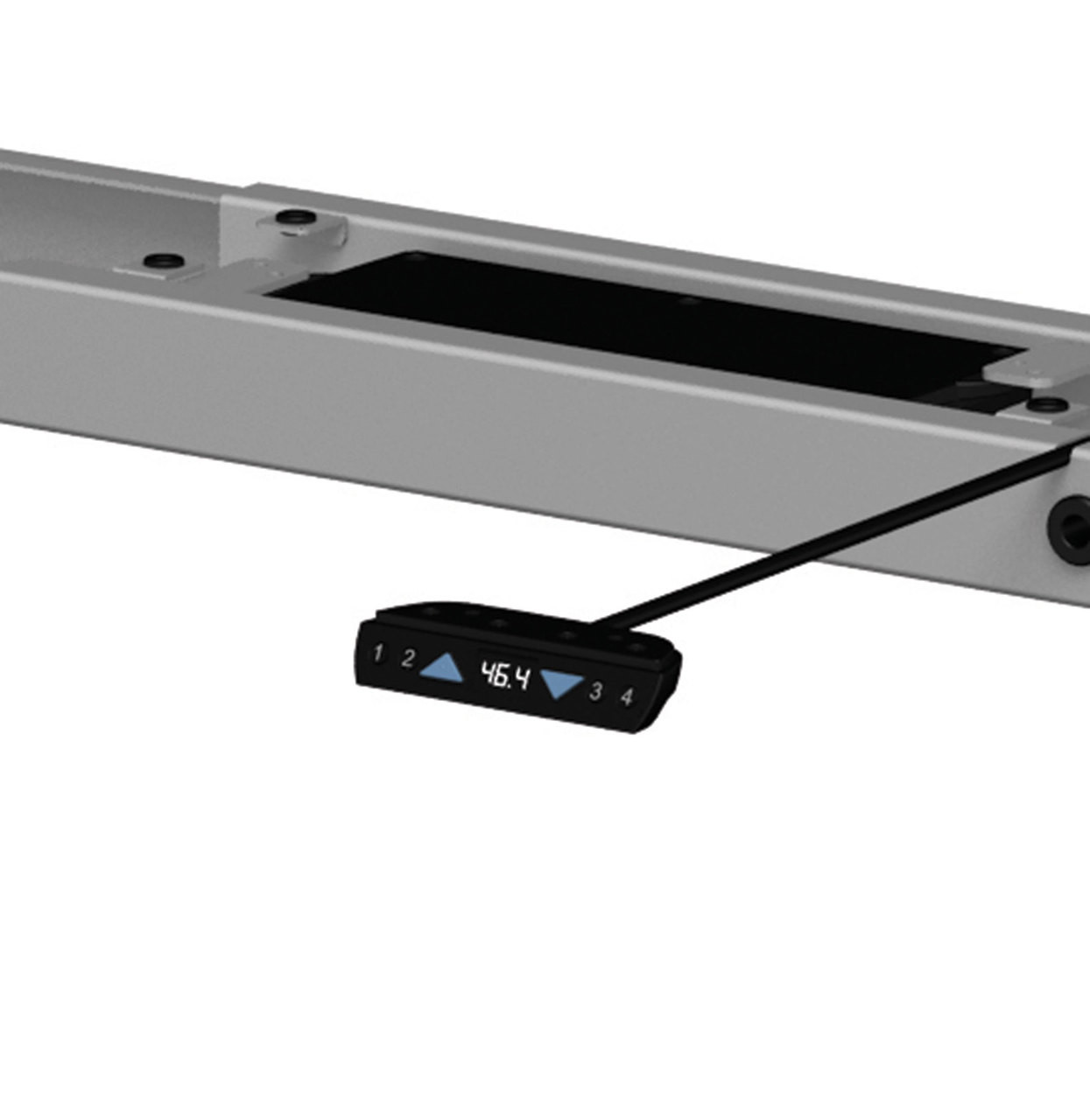 Four Persons Modern Power Adjustable Divider Workstation, #OF-CON-HP11