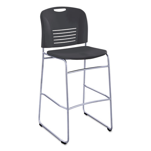 Vy Sled Base Bistro Chair, Black, #SF-3184-BL