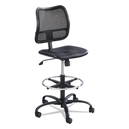 Vue Series Mesh Extended Height Chair, Vinyl Seat, Black, #SF-2284-BV