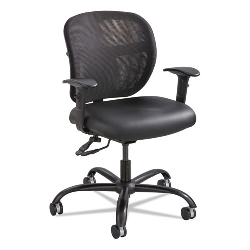 Vue Intensive Use Mesh Task Chair, Vinyl Seat, Black, #SF-2286-BV