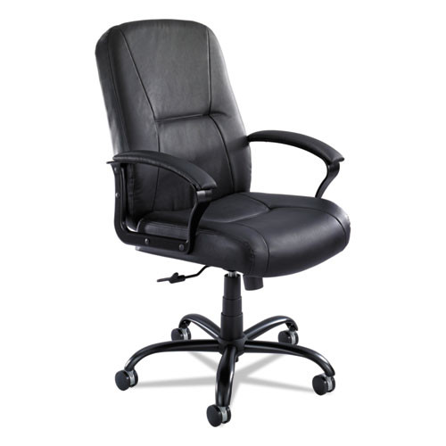 Serenity Big & Tall Leather Series High-Back Chair, Black Leather, #SF-2389-BL