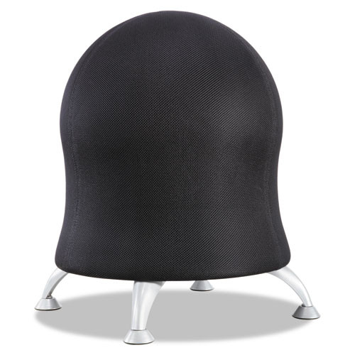 Zenergy Ball Chair, 22 1/2" Diameter X 23" High, Black/silver, #SF-3639-BL