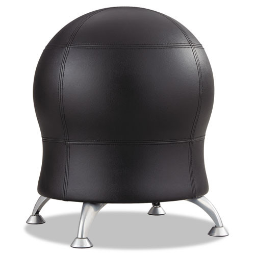 Zenergy Ball Chair, 22 1/2" Diameter X 23" High, Black/silver, #SF-3640-BV