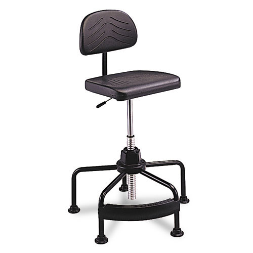 Taskmaster Series Economahogany Industrial Chair, Black, #SF-4006-