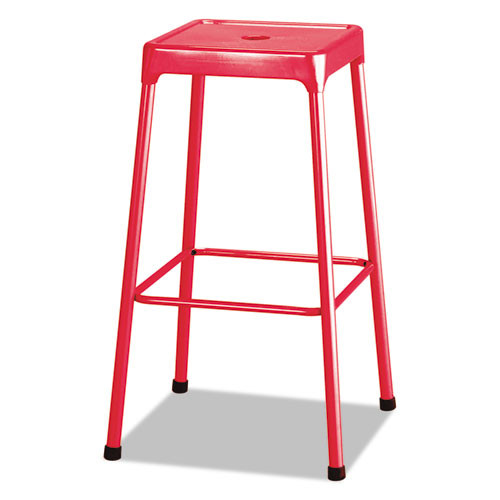 Bar-Height Steel Stool, Red, #SF-5495-RD