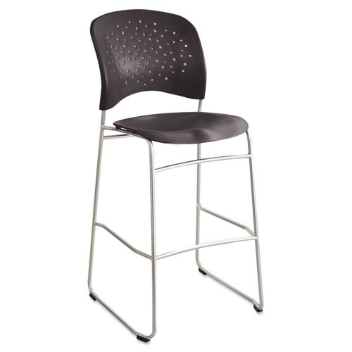 Reve Series Bistro Chair, Molded Plastic Back/seat, Steel Frame, Latte, #SF-5695-LT