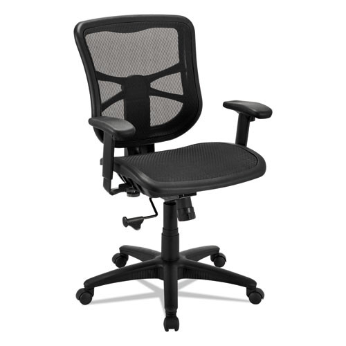 Alera Elusion Series Air Mesh Mid-Back Swivel/tilt Chair, Black, #AL-1088
