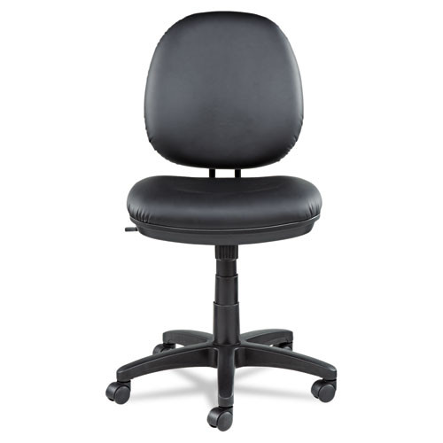 Alera Interval Series Swivel/tilt Task Chair, Leather, Black, #AL-1135