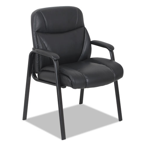 Leather Guest Chair, Black, #AL-1202