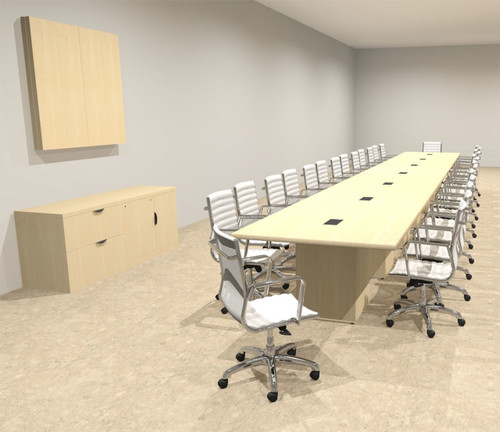 Modern Rectangular Top Cube Leg 28' Feet Conference Table, #OF-CON-CS42 Modern Rectangular Top Cube Leg 28' Feet Conference Table, #OF-CON-CS42