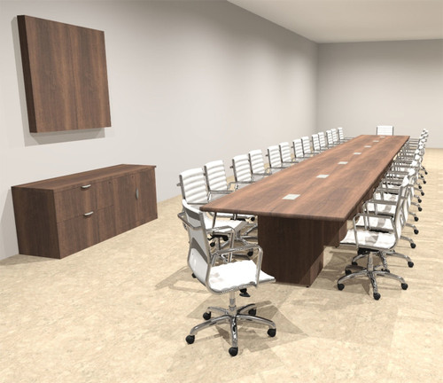 Modern Rectangular Top Cube Leg 28' Feet Conference Table, #OF-CON-CS44