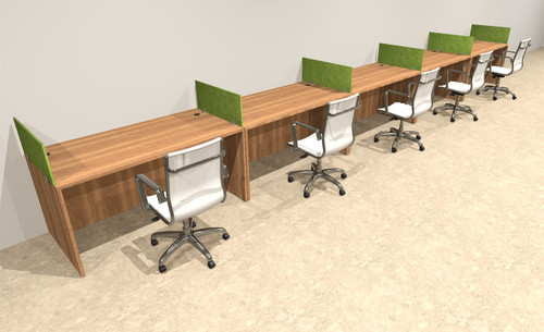 Five Person Modern Accoustic Divider Office Workstation Desk Set, #OT-SUL-SPRA13