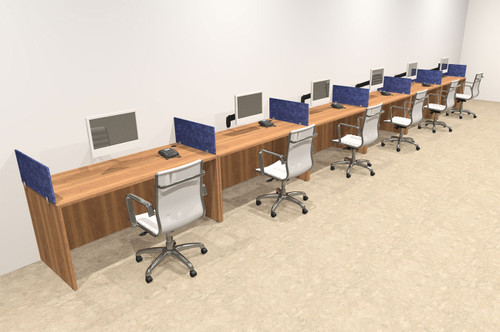 Six Person Modern Accoustic Divider Office Workstation Desk Set, #OT-SUL-SPRB17