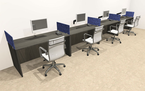 Four Person Modern Accoustic Divider Office Workstation Desk Set, #OT-SUL-SPRB67