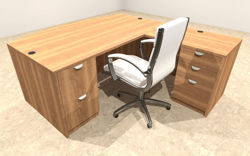 4pc L Shape Modern Executive Office Desk, #OT-SUL-L1