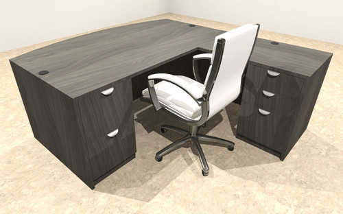 4pc L Shape Modern Executive Office Desk, #OT-SUL-L49