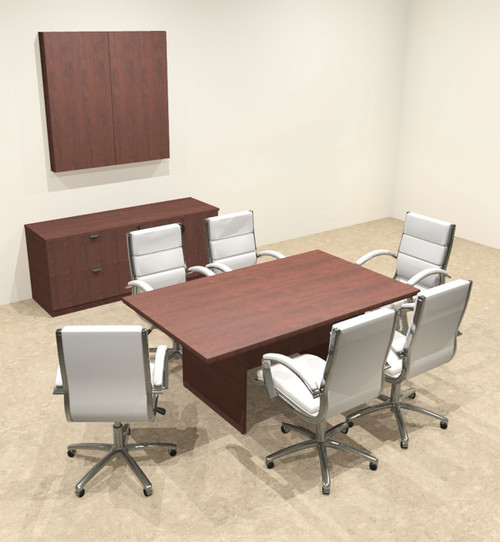 Modern Rectangular 6' Conference table, #OT-SUL-C17