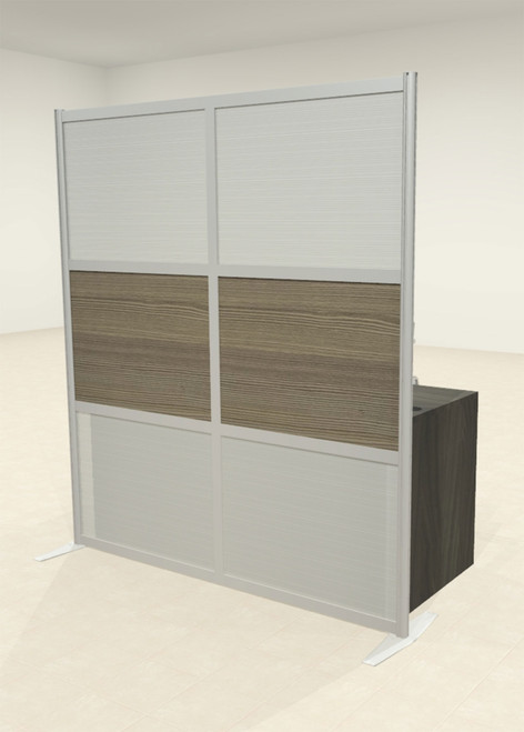 One Loft Modern Office Home Aluminum Frame Partition / Divider / Sneeze Guard, #UT-ALU-P15-B