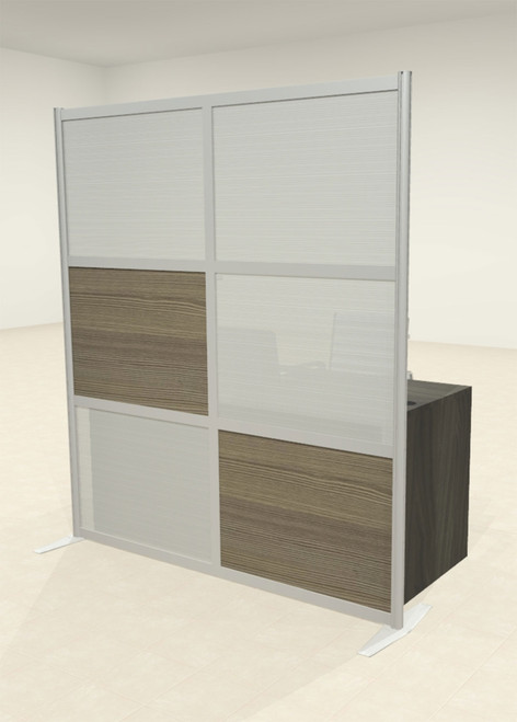 One Loft Modern Office Home Aluminum Frame Partition / Divider / Sneeze Guard, #UT-ALU-P15-C