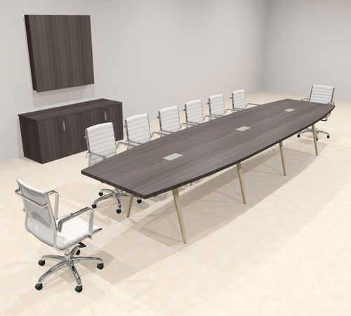 Modern Boat shaped 16' Feet Conference Table, #OF-CON-CW35