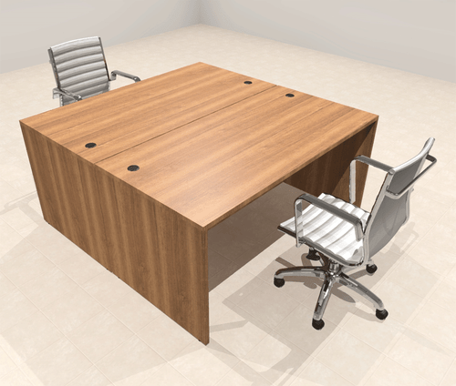 Two Person Modern Office Workstation Desk Set, #OT-SUL-FPN1