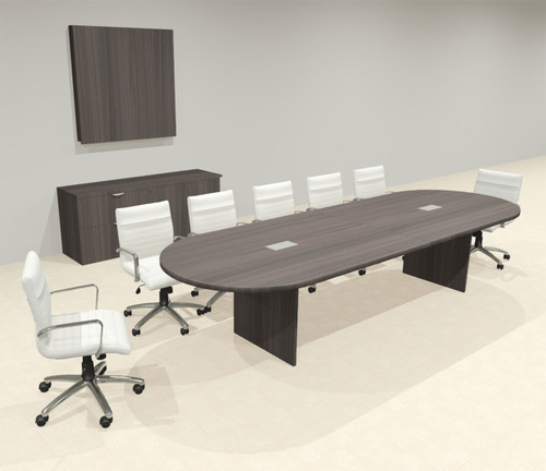 Modern Racetrack 12' Feet Conference Table, #OF-CON-CR16