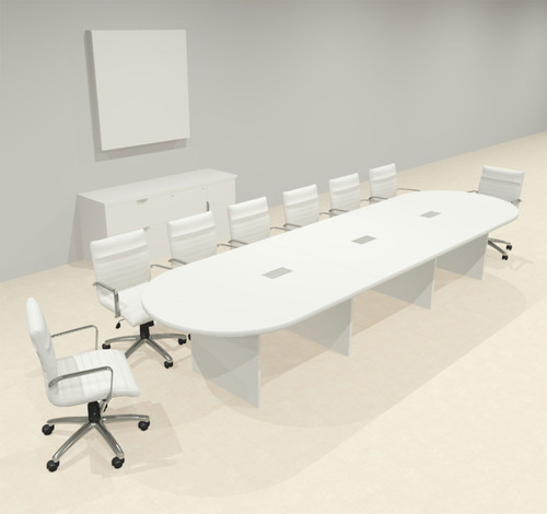 Modern Racetrack 14' Feet Conference Table, #OF-CON-CR17