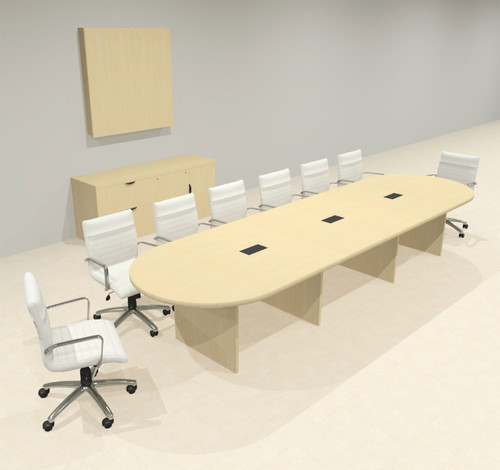 Modern Racetrack 14' Feet Conference Table, #OF-CON-CR18