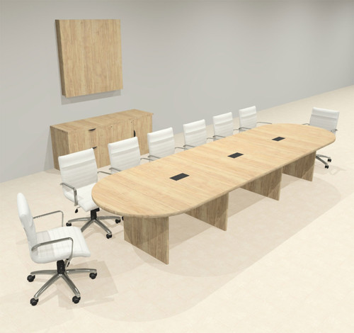 Modern Racetrack 14' Feet Conference Table, #OF-CON-CR19