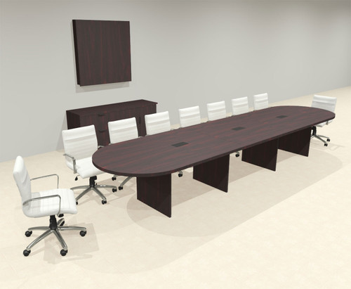 Modern Racetrack 16' Feet Conference Table, #OF-CON-CR30