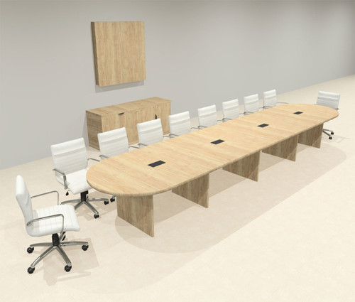 Modern Racetrack 18' Feet Conference Table, #OF-CON-CR35