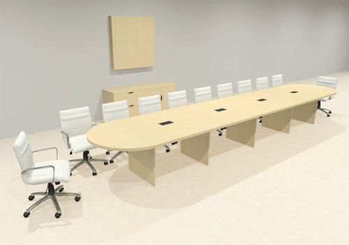Modern Racetrack 20' Feet Conference Table, #OF-CON-CR42