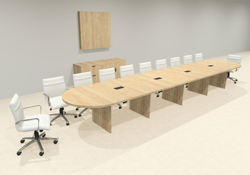 Modern Racetrack 20' Feet Conference Table, #OF-CON-CR43