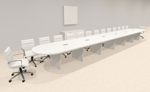 Modern Racetrack 28' Feet Conference Table, #OF-CON-CR73
